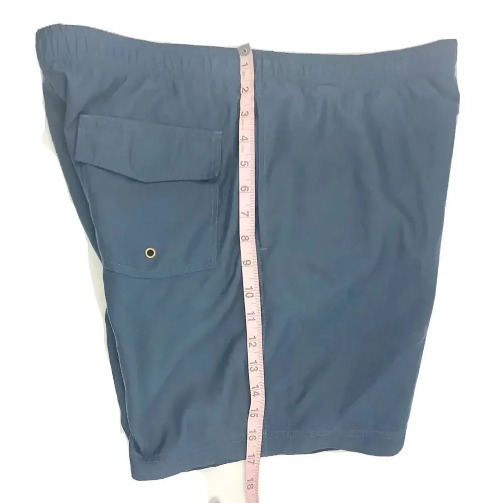 DUKE KAHANAMOKU Shorts Swim Suit Trunks Mens SZ Small Blue